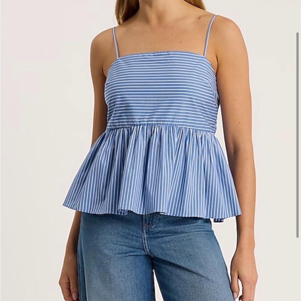 Express Striped Camisole in Blue and White
